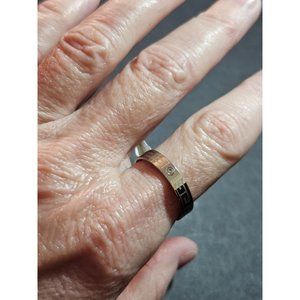 *Sale* Silver tone Greek design ring